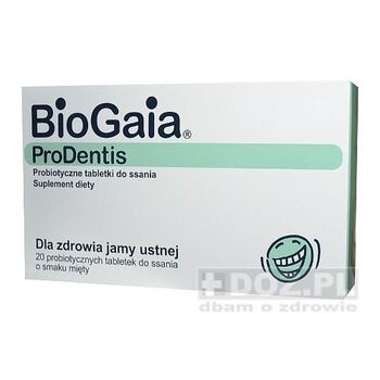 BioGaia ProDentis, tabletki do ssania, probiotyczne, 20 szt
