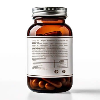 Pureline Nutrition Magnez chelatowany + witamina B6, kapsułki, 60 szt.