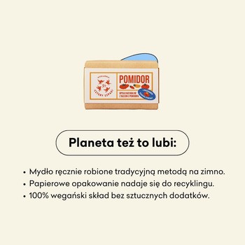 Mydlarnia 4 Szpaki, naturalne mydło w kostce, Pomidor, 110 g