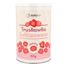 KruKam Truskawka liofilizowana w plastrach, 60 g
