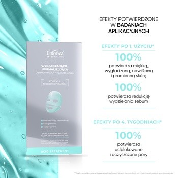 L`Biotica Estetic Clinic Acid, dermomaska hydrożelowa, 1 szt.