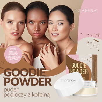 Claresa Goodie Powder, puder pod oczy z kofeiną, 6 g