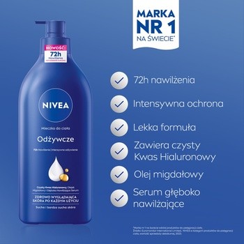 Nivea, mleczko do ciała odżywcze, z pompką 625 ml