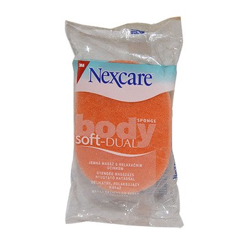 Nexcare Soft Dual, gąbka do kąpieli do masażu, 2-warstwowa, 1 szt