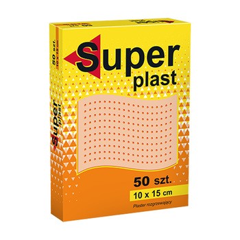 Super Plast, plaster rozgrzewający, rozmiar 10 cm x 15 cm, 50 szt.