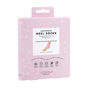 Voesh, nawilżające skarpetki na pięty, light pink, 1 para