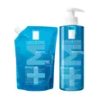 Zestaw La Roche-Posay Effaclar Foaming Gel, żel oczyszczający dla skóry skłonnej do trądziku, 400 ml + opakowanie uzupełniające refill, 400 ml