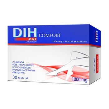 DIH Max Comfort, 1000 mg, tabletki powlekane, 30 szt.