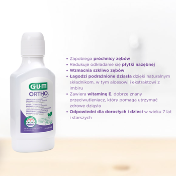 Gum Ortho, płyn do płukania ust, 300 ml