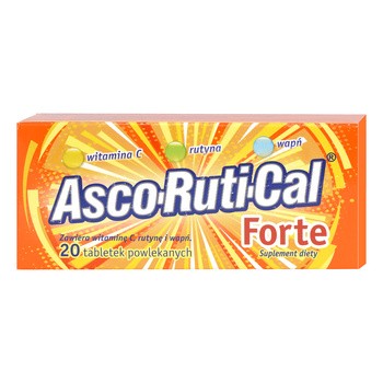 AscoRutiCal Forte, tabletki powlekane, 20 szt.
