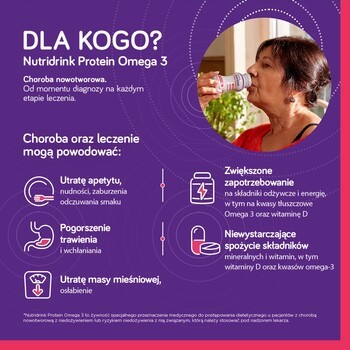 Nutridrink Protein Omega 3, zestaw MEGA Pack o smaku mango-brzoskwinia (6 x 4) x 125 ml