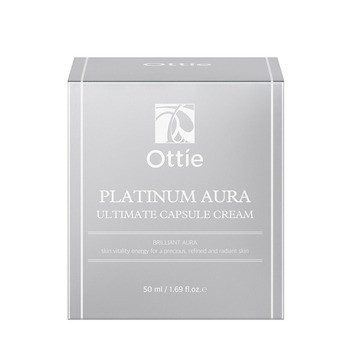 Ottie Platinum Aura, przeciwstarzeniowy krem do twarzy z platyną, 50 ml