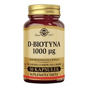 Solgar D-Biotyna 1000 µg, kapsułki, 50 szt. https://azcdn.doz.pl/image/d/product/64b37af0-scale-180x180.png