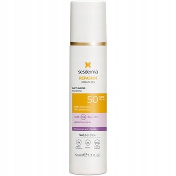 Sesderma Repaskin Urban 365, krem przeciwstarzeniowy z filtrem, SPF 50, 50 ml