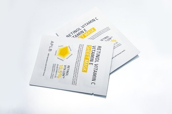 APLB Retinol Vitamin C Vitamin E Sheet Mask, maska w płachcie na twarz z retinolem oraz witaminami C i E, 25 ml