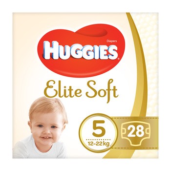 Huggies Elite Soft 5, pieluchy (15-22 kg), 28 szt.