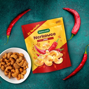 Bakalland, orzechy nerkowca prażone chilli, 170 g