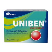 Uniben smak miętowy, 3 mg, pastylki twarde, 30 szt. https://azcdn.doz.pl/image/d/product/33f1df59-scale-180x180.png