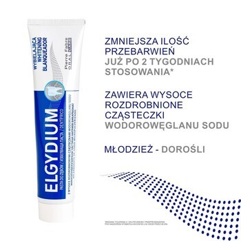 Zestaw 2 x 75 ml, Elgydium Whitening, pasta do zębów, wybielająca