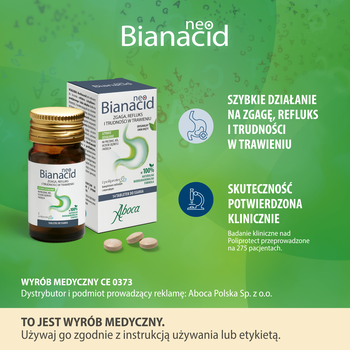 NeoBianacid Nadkwaśność i Refluks, tabletki do ssania, 14 szt.