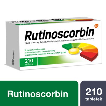 Rutinoscorbin, tabletki powlekane, 210 szt.