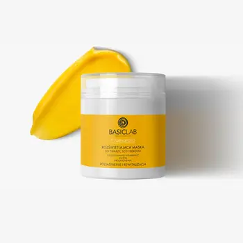 BasicLab Complementis, rozświetlająca maska do twarzy, szyi i dekoltu, 50 ml