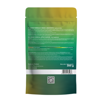 Intenson Green Formula, proszek, smak jabłkowy, 300 g