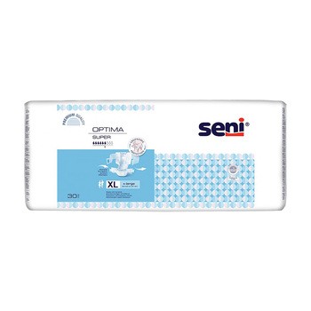 Seni Optima Super, pieluchomajtki z pasem biodrowym, rozmiar XL, 30 szt.