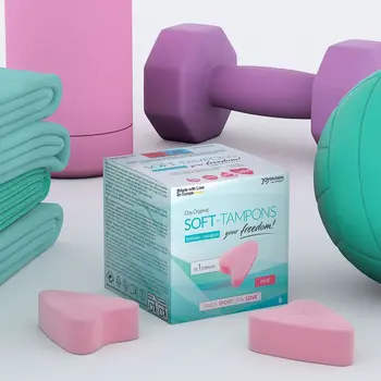 JoyDivision Soft Tampons Mini, tampony bez sznurka, 3 szt.