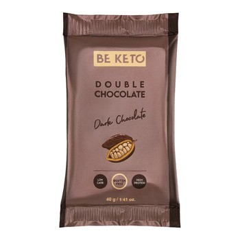 BeKeto, baton keto, podwójna czekolada, 40 g