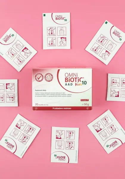 Пробиотик для детей Omni-Biotic 10 AAD Kids, при приёме антибиотиков, 20 саше — фото 4