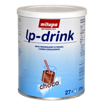 Milupa LP Drink Choco, proszek, 375 g (puszka)