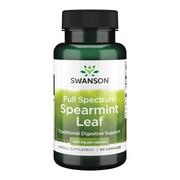 Swanson Full Spectrum Spearmint leaf, kapsułki, 60 szt.