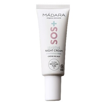 Madara SOS+ Sensitive Night Cream, krem na noc do skóry wrażliwej, travel size, 17 ml