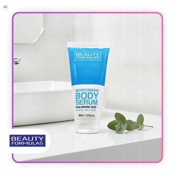 Beauty Formulas, nawilżające serum do ciała z kwasem hialuronowym, 150 ml