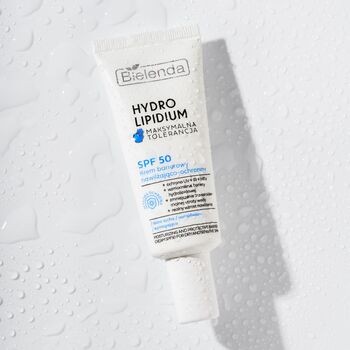 Bielenda Hydro Lipidium, krem barierowy nawilżająco-ochronny, SPF 50, 30 ml