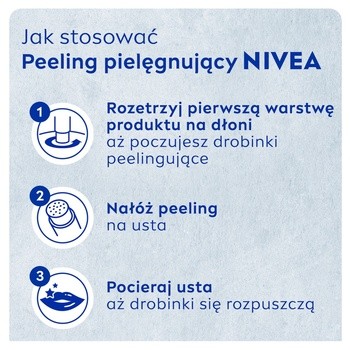 Nivea Caring Scrub, peeling do ust, Aloe Vera+Vit.E, 4,8g