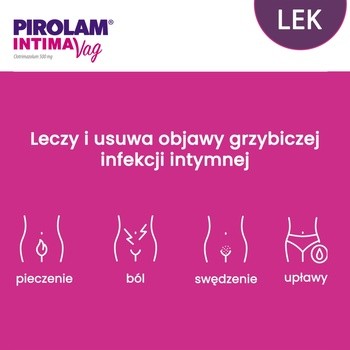 Pirolam Intima Vag, 500 mg, tabletka dopochwowa, 1 szt.