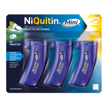 Niquitin Mini, 1,5 mg, tabletki do ssania, 60 szt.