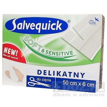 Salvequick, plaster soft & sensitive, 50 cm
