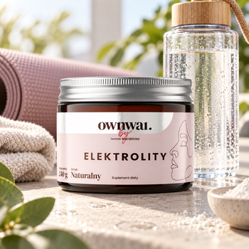 Ownwai Elektrolity, proszek, smak naturalny, 240 g