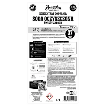 Briochin, koncentrat do prania, soda oczyszczona, zapas, 1,7 l