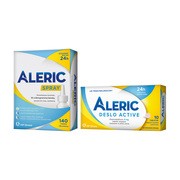 Zestaw Aleric na alergię i katar sienny dla dorosłych, Aleric Deslo Active 5mg oraz Aleric Spay 140 dawek