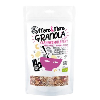 Diet-Food, Bio Granola More&More, Nerkowiec i Morwa Biała, 300 g