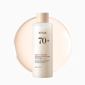 Anua Rice 70, Glow Milky Toner, nawilżający tonik mleczny z wodą ryżową, 250 ml