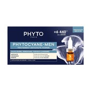 Phyto Phytocyane, kuracja przeciw wypadaniu włosów dla mężczyzn, 12 ampułek