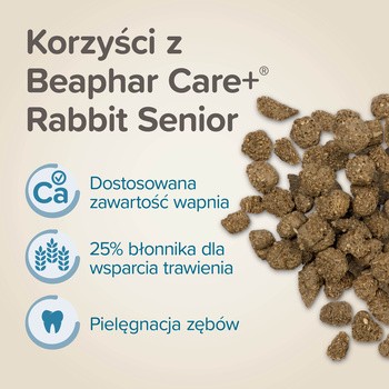 Beaphar Care+ Senior, karma dla królika, 1,5 kg