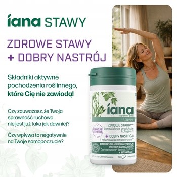 Iana Stawy Zdrowe Stawy + Dobry Nastrój, tabletki, 60 szt.