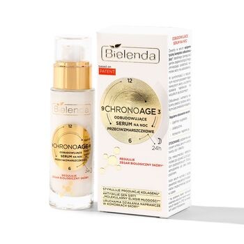 Bielenda Chrono Age 24H, odbudowujące serum przeciwzmarszczkowe na noc, 30 ml