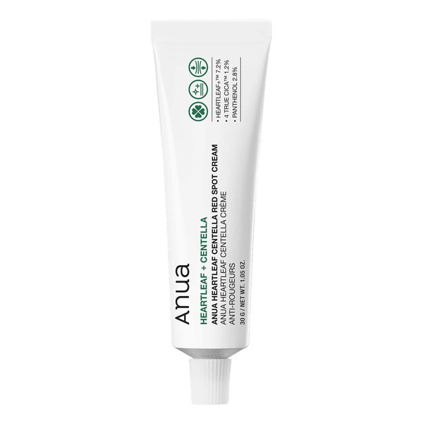 Anua Anua Heartleaf Centella Red Spot Cream, Creme punktuell für das Gesicht, 30 g — Inhaltsstoffe und Bewertung